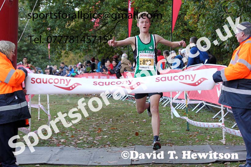 Boys under-15s 2021 National Cross Country Relays, Berry Hill Park, Mansfield. Photo: David T. Hewitson/Sports for All Pics